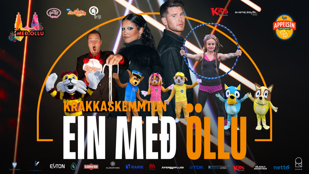 KRAKKASKEMMTUN Á EINNI MEÐ ÖLLU