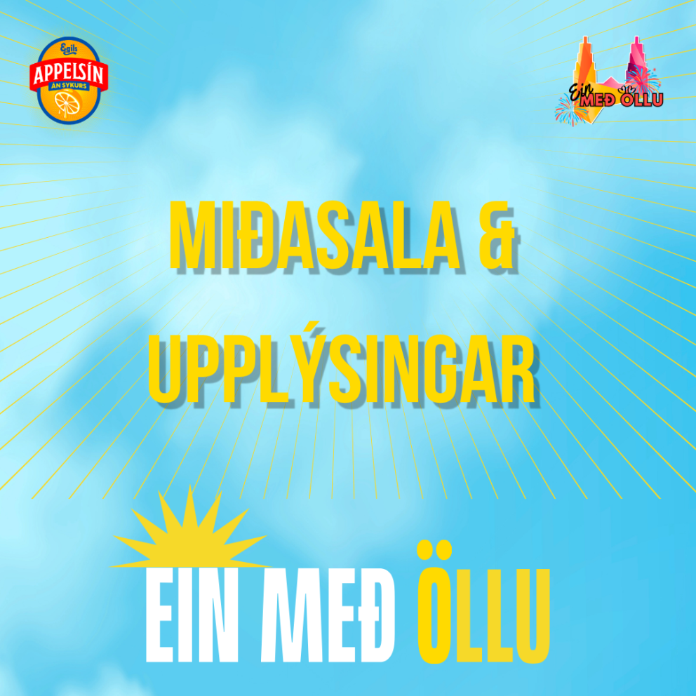 MIÐASALA Á ÖLL Í EINU Á LAUGARDAG - FRÍTT Á SPARITÓNLEIKA Á SUNNUDAG